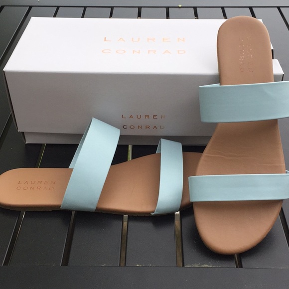 LC Lauren Conrad Shoes - Lauren Conrad slides - worn once